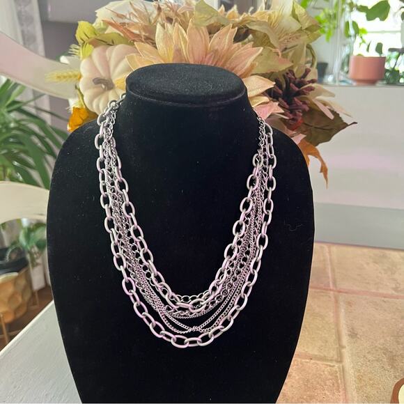 Sabika Multi Chain Chainlink Necklace - Picture 2 of 10